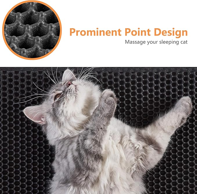 Cat Litter Mat-30"X24" Large Litter BoxTrapping Mat - Image 5