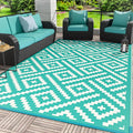 GENIMO Outdoor Rug for Patio Clearance, Reversible Plastic Straw Rugs for RV by GENIMO