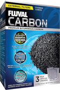 Fluval Carbon Filter Media for Aquariums, Premium Bituminous Carbon Inserts by Fluval
