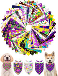 PET SHOW 50 Pack Mardi Gras Dog Bandanas Bulk by PETSHOW