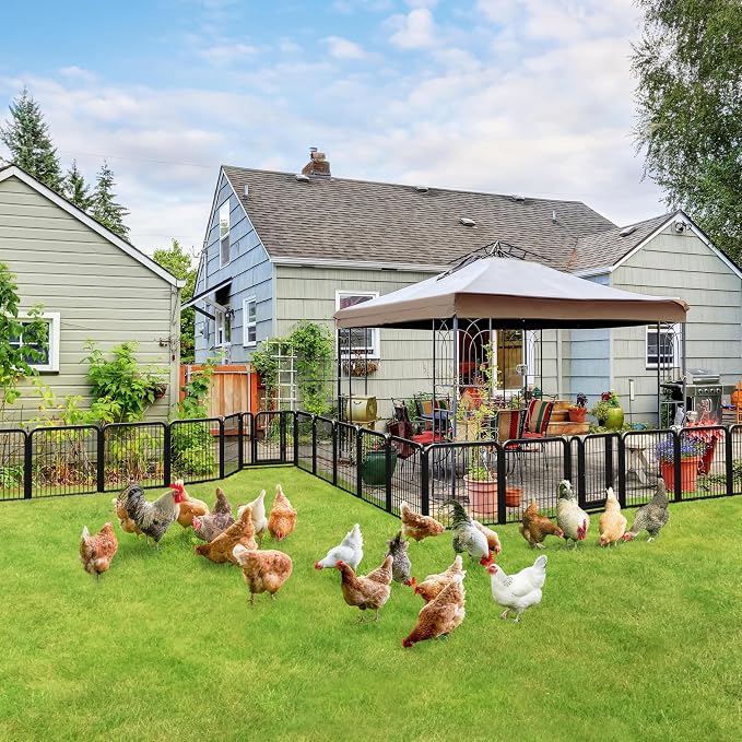 Yaheetech Dog Playpen Outdoor, 24 inch 16 Panels Dog Pen Indoor Heavy Duty - Image 3
