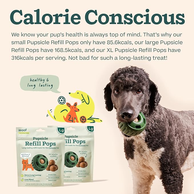 WOOF Pupsicle Chicken Refill Pops, Delicious Long Lasting Dog Treats, Wholesome - Image 5