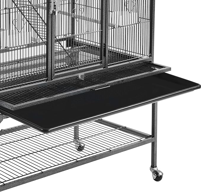 Yaheetech 69-Inch Extra Large Wrought Iron 3 Levels Ferret Chinchilla Sugar - Image 6