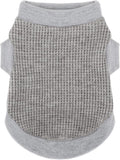 Cozy and Functional Dog Shirts for Small Puppies: Stretchable Grey Attire by Paiaite