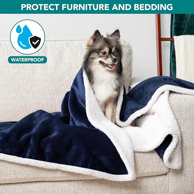 PetAmi Waterproof Dog Blanket for Small Medium Dog Puppy Cat Throw for Couch - Image 2