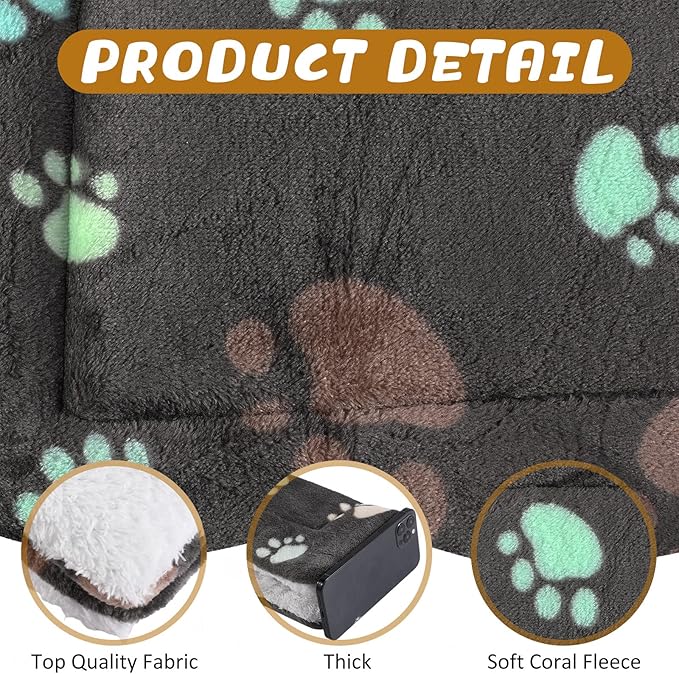 Tuanse 4 Pack Ultra Soft Dog Cat Bed Mat Small Animal Guinea Pig Bed - Image 5