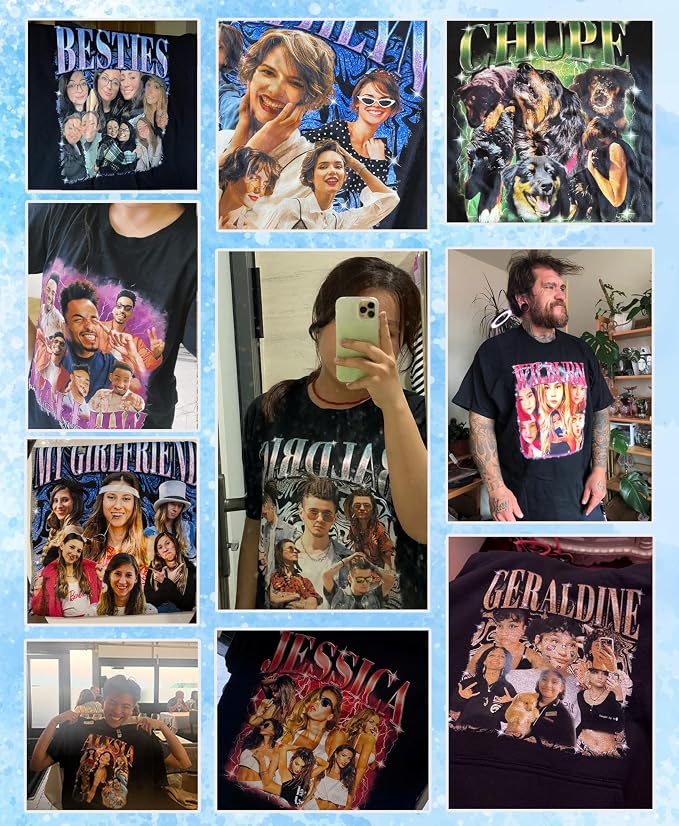 Custom Bootleg Rapper Graphic Tees Shirt – Retro 90s Vintage Style, - Image 5