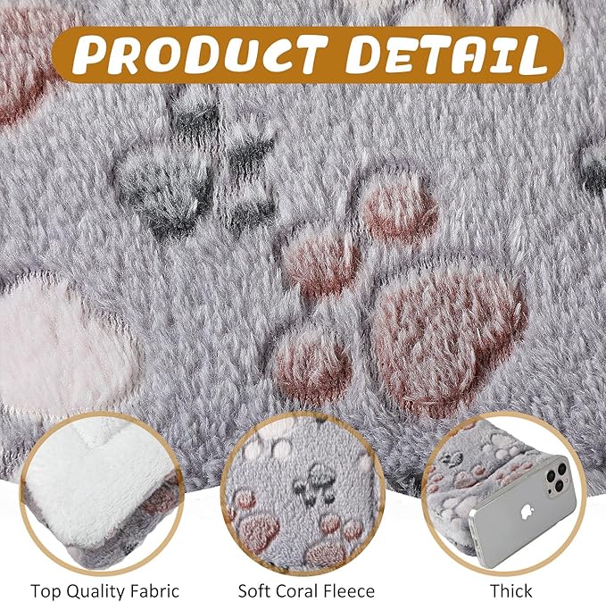 Tuanse 4 Pack Ultra Soft Dog Cat Bed Mat Small Animal Guinea Pig Bed - Image 3