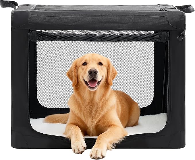 Dog Travel Crate 36 Inch, Portable Soft-Sided Travel Carriers by Relaxinsideexploreoutside