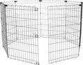 Amazon Basics Portable Foldable Octagonal Metal Exercise Dog Playpen, by AmazonBasics