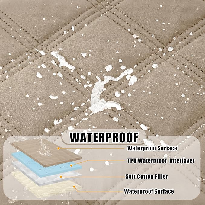 Smiry Waterproof Dog Bed Cover Blanket 82x82, Soft Reversible Pet Blanket - Image 2