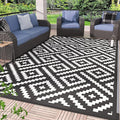 GENIMO 5x8 Outdoor Rug Waterproof, Reversible Mats, Outdoor Area Rug, Plastic by GENIMO