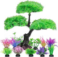 Ameliade Aquarium Artificial Plastic Plants Decoration, Aquarium Tree Decor Set by Ameliade