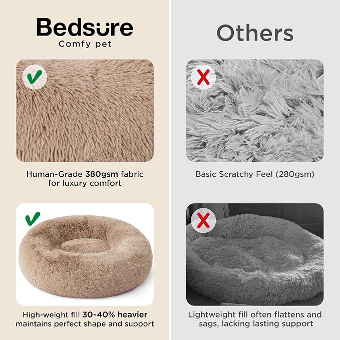 Bedsure Calming Dog Bed Medium Large Size Dogs - Image 3