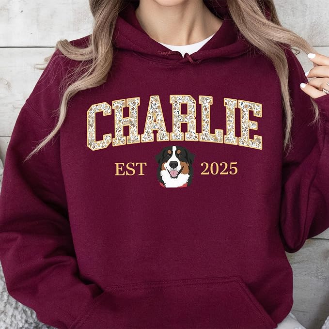 Custom Pet Sweatshirts with Photo and Name, Personalized Dog Sweatshirt - Image 6