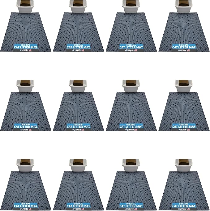 Drymate Cat Litter Box Mat, Litter Trapping Mat, Waterproof, Urine-Proof by Drymate