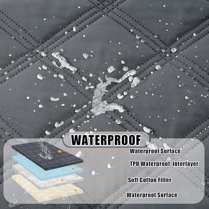 Smiry Waterproof Dog Bed Cover Blanket 52x82, Soft Reversible Pet Blanket - Image 2