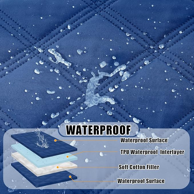 Smiry Waterproof Dog Bed Cover Blanket 40x50, Soft Reversible Pet Blanket - Image 2