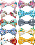 PET SHOW 10 Pack Floral Small Dog Bow Ties Sliding Collar Attachments Puppy by PETSHOW
