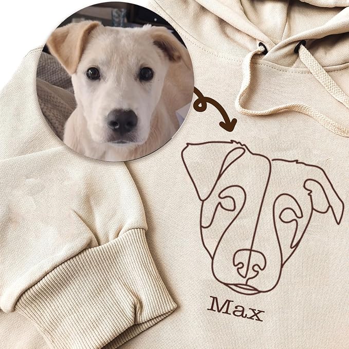 NAZENTI Personalized Dog Mom Sweatshirt, Custom Design Your Own Shirt From Photo - Image 3