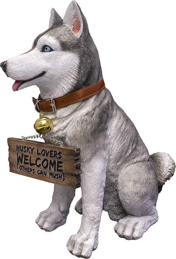 DWK Front Porch Dog Outdoor Welcome Sign Decorative Statue | Cute Dog Welcome - Image 2