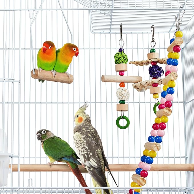 Yaheetech 39-inch Roof Top Medium Parakeet Bird Cages - Image 7