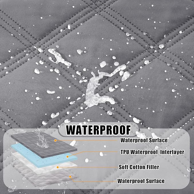 Smiry Waterproof Dog Bed Cover Blanket 40x80, Soft Reversible Pet Blanket - Image 2