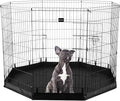 Dog Playpen - Foldable Metal Exercise Puppy Play Pen - Indoor/Outdoor Dog Fence by PETMAKER