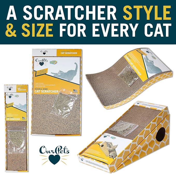 Our Pets OurPets The Wave Curved Catnip Cat Scratcher - Image 7