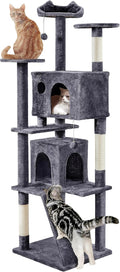 Yaheetech XL Cat Tree, 80in Multi-Level Tower by Yaheetech