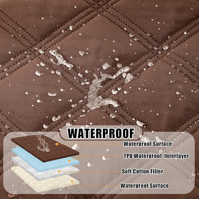 Smiry Waterproof Dog Bed Cover Blanket 40x80, Soft Reversible Pet Blanket - Image 2