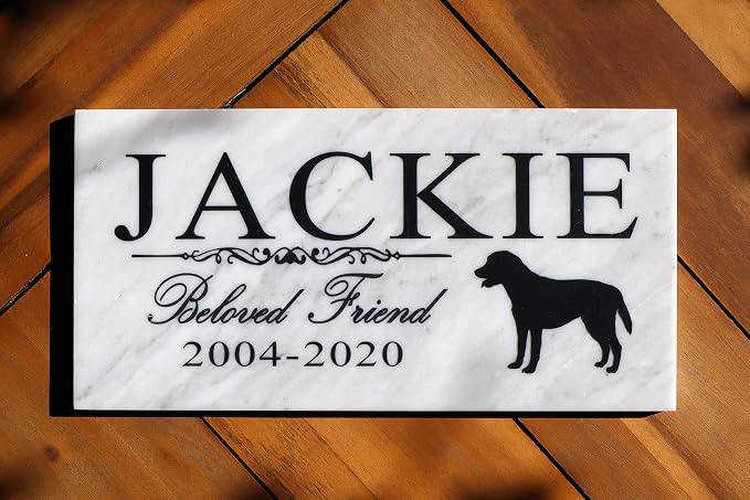 Broad Bay Dog Memorial Stone Personalized Marker Outdoor Garden Choose Your - Image 4