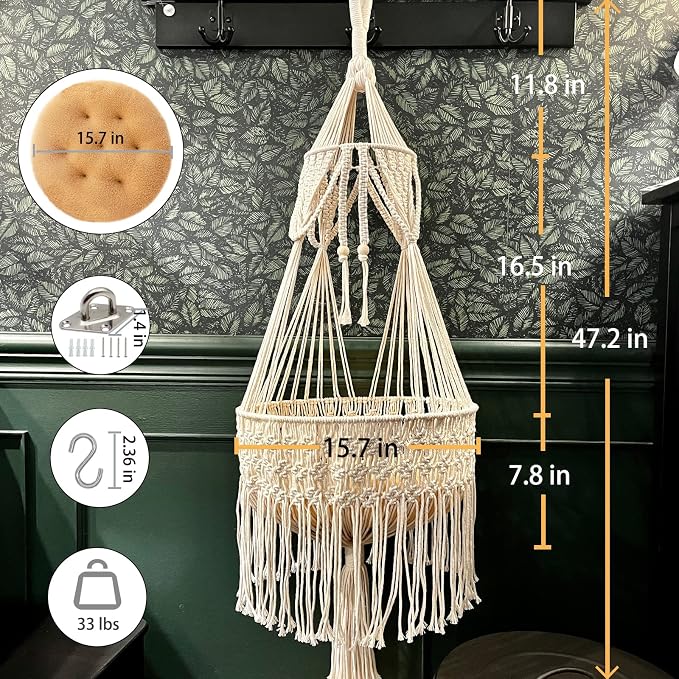 Macrame Cat Hammock - Image 4