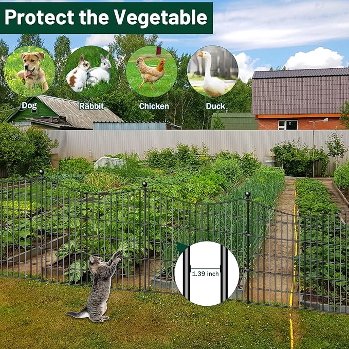 15 Panels Decorative Garden Fence - Image 4