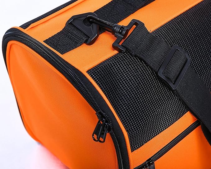Pawer 18” x 10” x 10”Soft-Sided Foldable Airline Approved Pet Carrier - Image 9