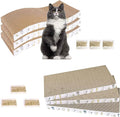 PatiencET Cardboard Cat Scratcher Pads, Catnip Included, by patiencET