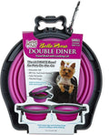 Loving Pets Bella Roma Double Diner Collapsible Dog Bowls by Loving+Pets