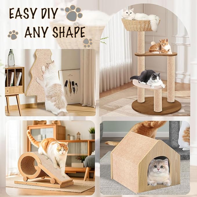 78.7"X15.8" Self-Adhesive Cat Scratching Mat, Couch Protector from Cat Claws - Image 3