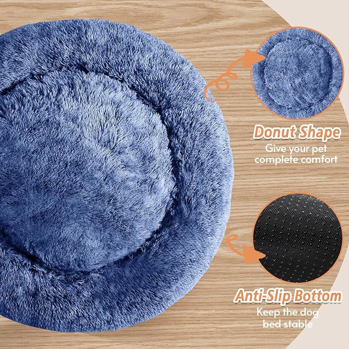 JOLLYVOGUE Calming Small Dog & Cat Bed - Image 3