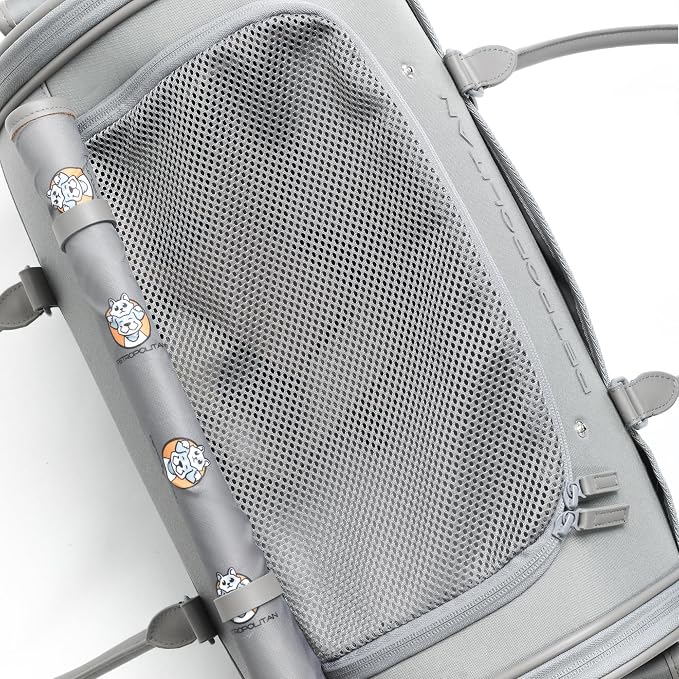 Soft-Sided Pet Carrier for Cats and Small Dogs – Stylish, Airline-Approved - Image 4