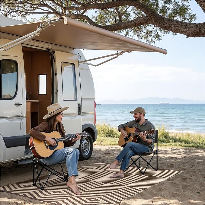 GENIMO Outdoor Rug for Patio Clearance, Lightweight Waterproof Modern RV - Image 4