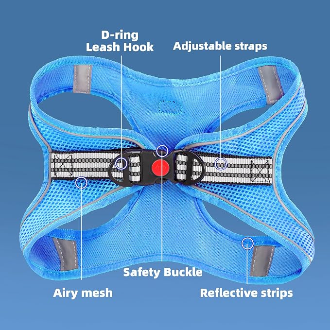 ROYPET Step-in Air Dog Harness, All Weather Mesh Step in Vest Harness - Image 2