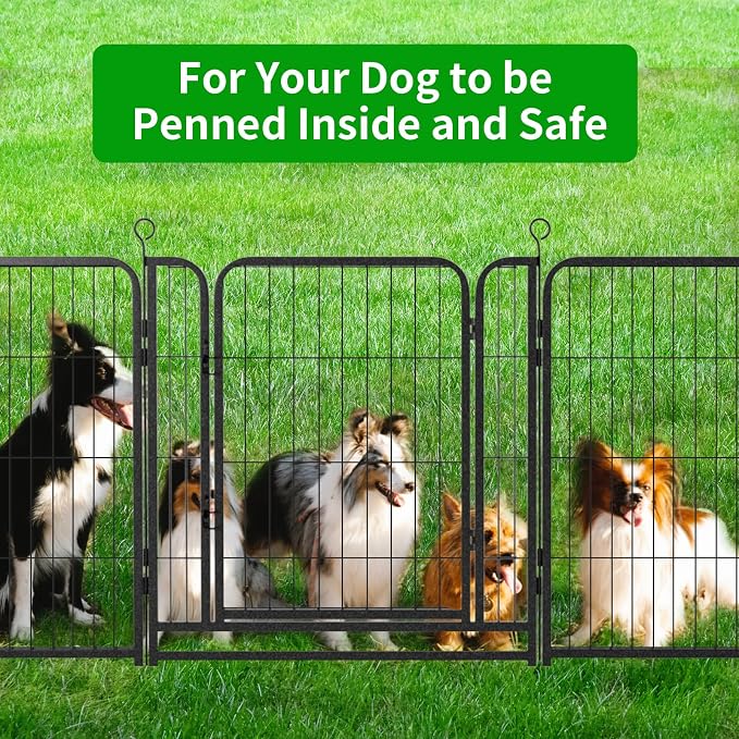 Dog Playpen Outdoor Extra Wide 32 Piece Panels Heavy Duty Dog Fence 32" Height - Image 7