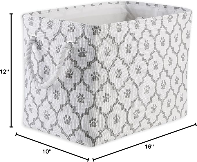 Bone Dry Pet Storage Collection Lattice Paw Print, Medium Rectangle - Image 6