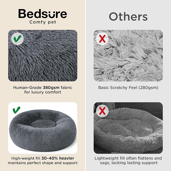Bedsure Calming Dog Bed for Large Dogs - Image 3