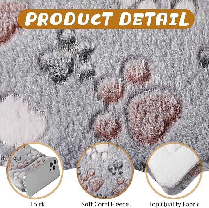Tuanse 4 Pack Ultra Soft Dog Cat Bed Mat Small Animal Guinea Pig Bed - Image 3