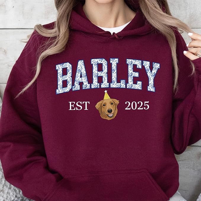 Custom Pet Sweatshirts with Photo and Name, Personalized Dog Sweatshirt - Image 6