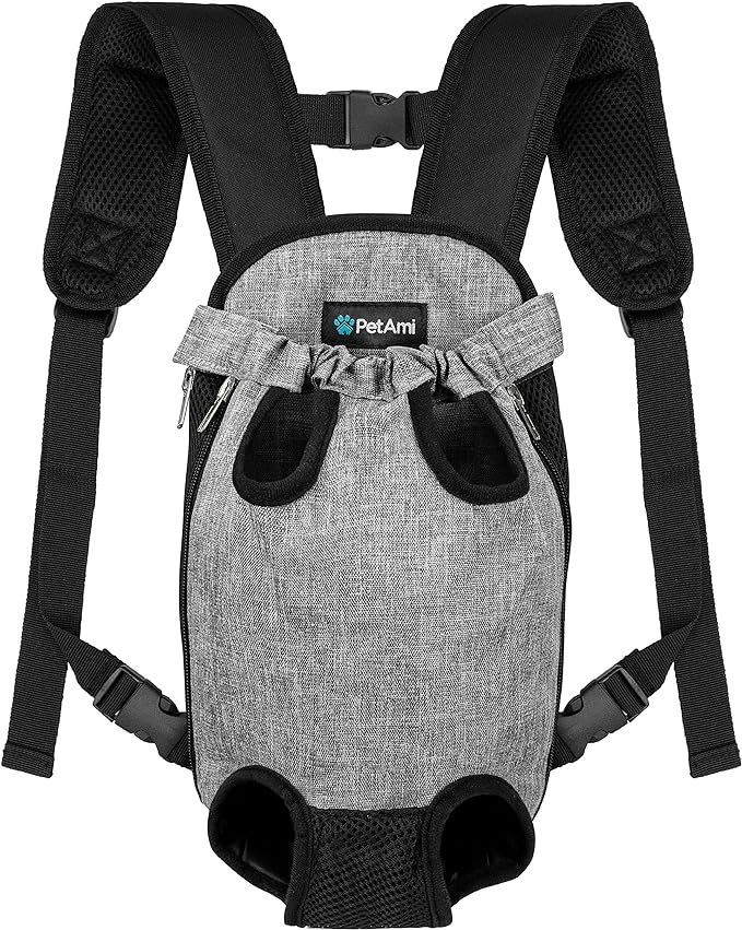 PetAmi Dog Carrier Backpack, Adjustable Pet Cat Front Carrier Backpack by PetAmi