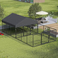 Outdoor Dog Kennel with Dog Fence by Petony