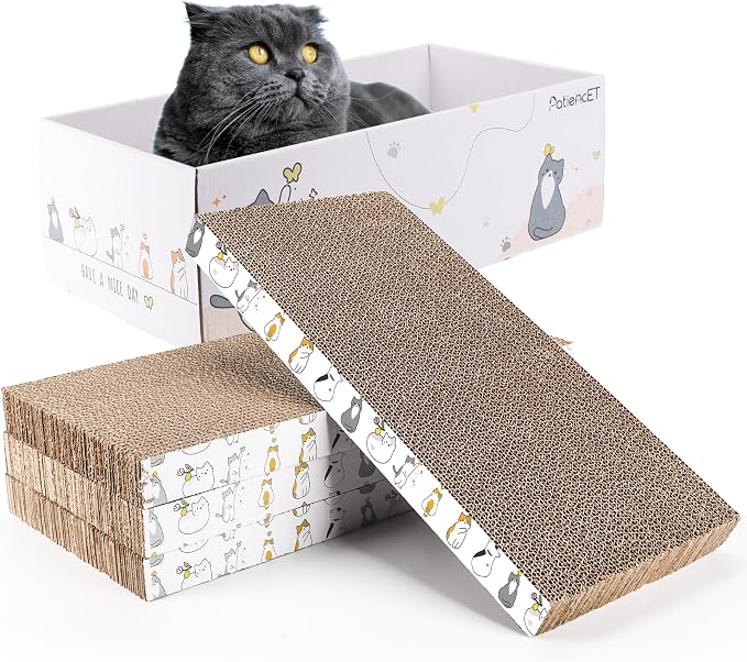 PatiencET 4 Pack Cat Scratch Pad by patiencET